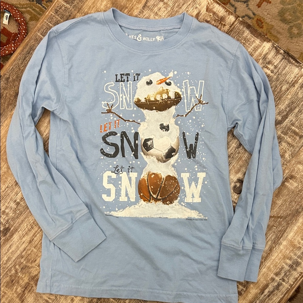 Wes and Willy Christmas/winter sports themed tee